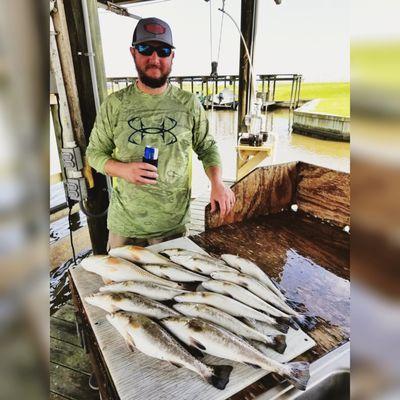 Calcasieu Lake is known for speckled trout, spend your morning setting the hook on these spotted fish and plan your fish fry!