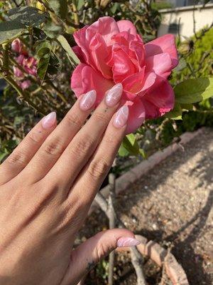 Rosy Quartz nails  ALWAYS a beautiful job done by Ivy