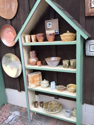 Pottery outside the gallery