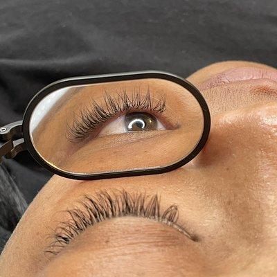 Subtle, but noticeable. A classic set of lash extensions.