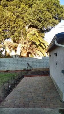 After pic - Wow!  The pavers turned out great and now this family has room for a nice BBQ area, ready for summer!