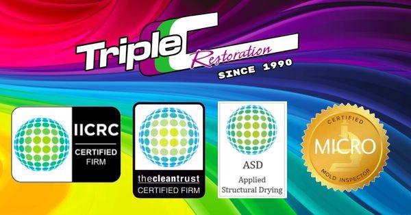 Triple C Restoration - Colorado Springs - MICRO Mold Certified - IICRC Certified Firm