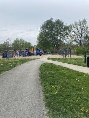 Trail coming back to park area