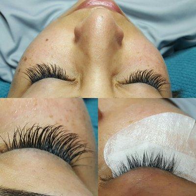 She requested long lashes. 
I used. 15, .14, .13,.12,.11,.10mm with C curl mix with Dr curl create 3D. Have a good day!