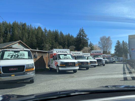 U-Haul trucks