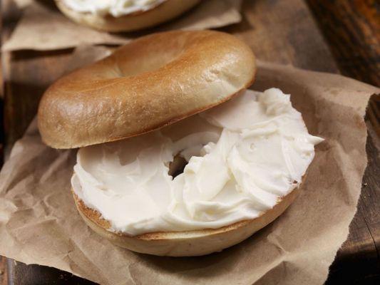 Bagel and cream cheese