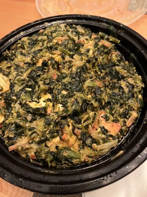 Saag paneer ($21, delivery) - drier than others, but I love the chunks of spinach