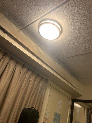 Damage to the light fixture