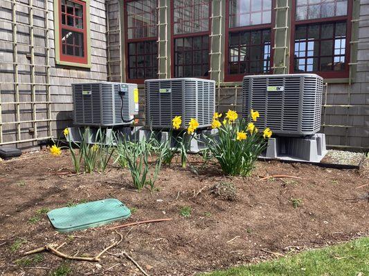 Our skilled technicians on Nantucket have been busy installing three new heat pumps!