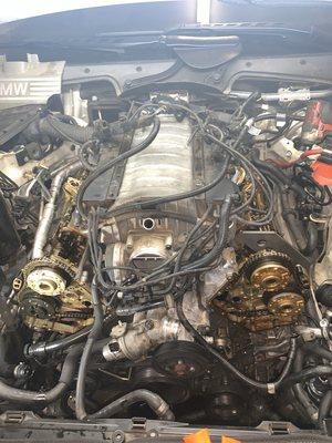 2006 BMW 650ci timing chain and guides