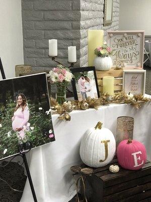 Pumpkin themed baby shower