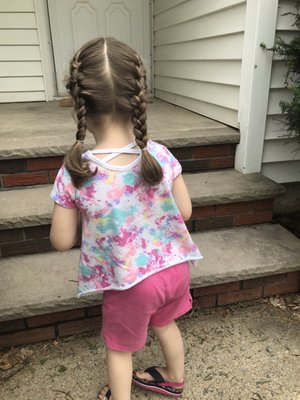 "Princess hair" that my daughter loves!