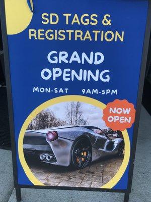 GRAND OPENING