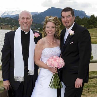 Angie and Chris with Rev. Will