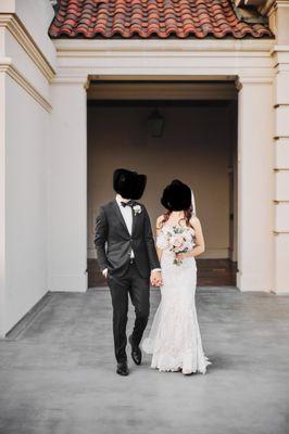 Front view of my wedding dress