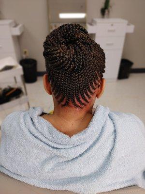 Get your ponytail done at moremi braids hair salon our stylist will make you look good