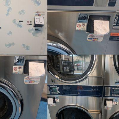 I hope they fix the 6 of 25 units that have been out of service for a month+. It sucks when the only XL washer doesn't have matching dryer.