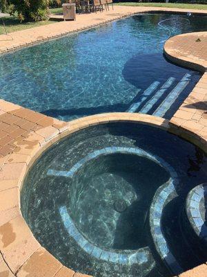 Sparkling clean pool