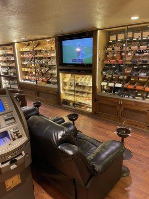 ATM, comfy lounge chairs and more smoke options