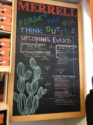 The Arizona events board.