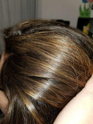 Highlights a nd root color