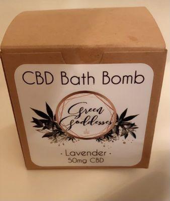 Lavender cbd bath bomb