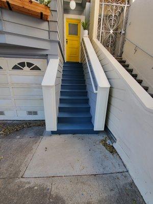 Historic staircase replacement, all new framing and foundations