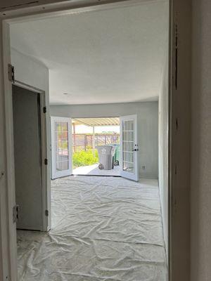 French door installation