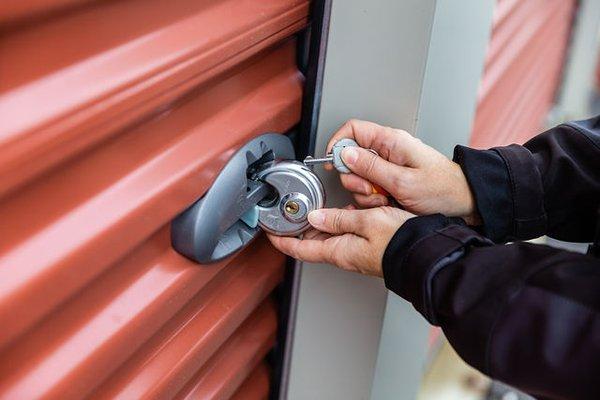 Each storage space has drive-up door access and cylinder locks are preferred