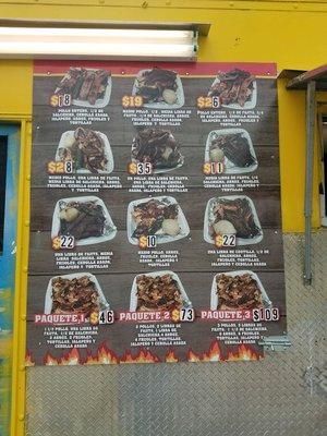 Menu de Platillos