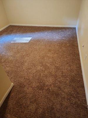 Finished carpet install