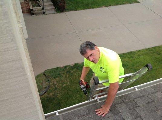 We install high quality gutters and covers.