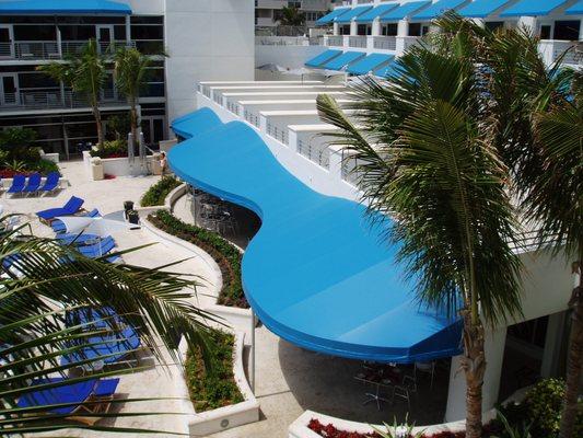 Custom Wave Awnings / Canopies - Ritz Carlton Dilido Miami Beach