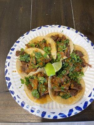 6 tacos de tripas