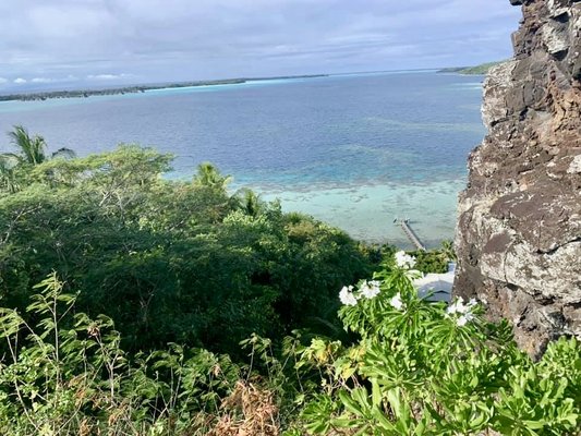 From Mount Otemanu overlooking the lagoon.