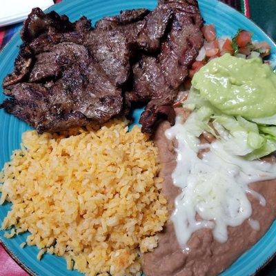 Carne asada plate