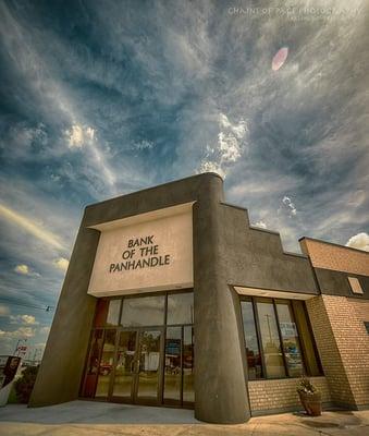 Bank of the Panhandle's front entry located at 12th and Main in Guymon, Okla.