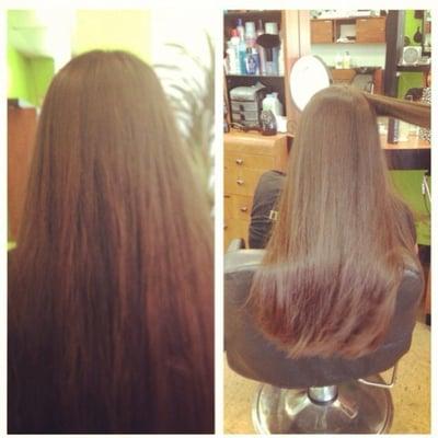 Brazilian hair straightening it's such an amazing treatment that it can last you more than 3 months if well taken care off