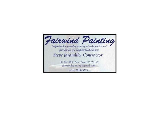 Painting Innovations is now Fairwind Painting!