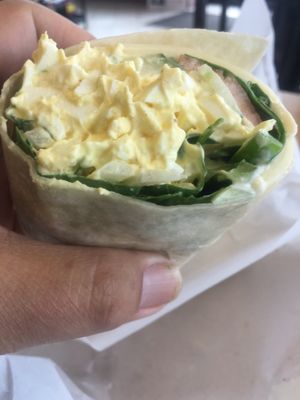 Egg salad wrap