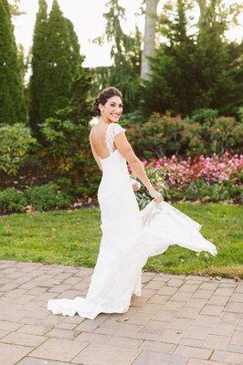 Patricia altered my dress to make it fit me perfectly and comfortably Photo by Sarah McKay Photog.