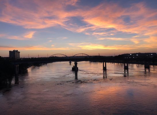 View from standing on Junction Bridge