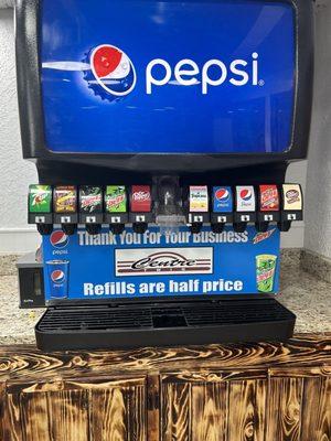 Fountain drink selection