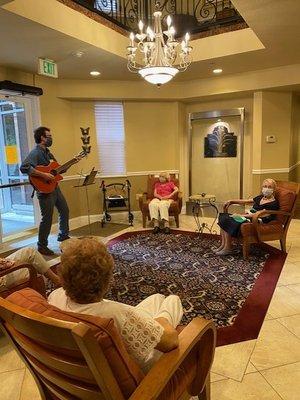 A 100th birthday serenade.