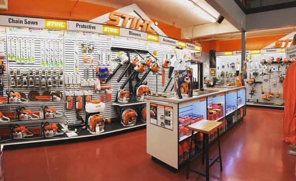 We carry a full line of STIHL power equipment and accessories. All of our products are backed by our in-house STIHL service department!