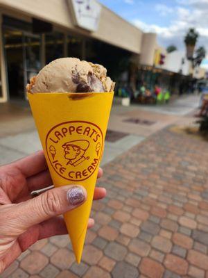 Kauai Pie in a waffle cone