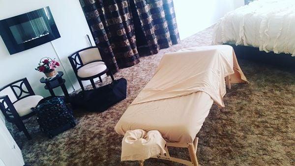 Massage in the comfort of our own bedroom!