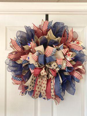 Patriotic wreath.