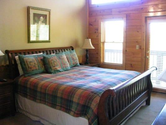 Bedroom in a Pigeon Forge Cabin