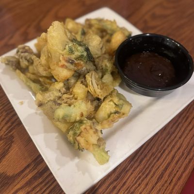 Shrimp tempura.